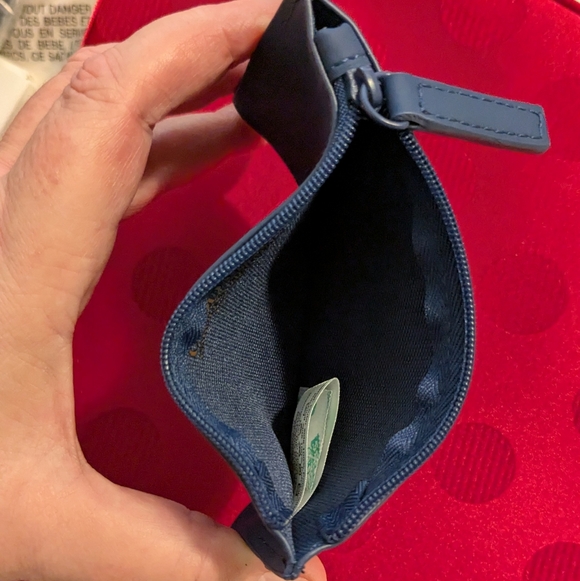 🆕 Carolina Herrera Good Girl Navy Blue Card Holder Coin Purse Small Wallet - Picture 5 of 9